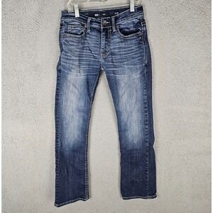 BKE Buckle Aiden Jeans Mens 27x30 Faded Stretch Comfort Straight Leg ABS21215